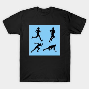 Running Figures - Cool design T-Shirt